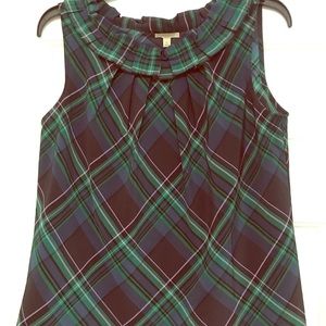 Talbots Petite small ruffle sleeveless blouse